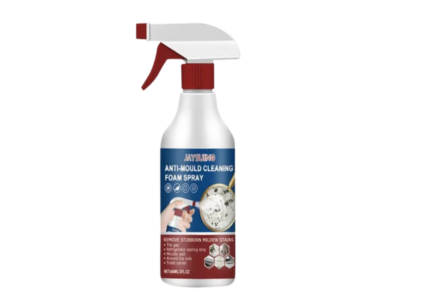 Wall Mildew Remover Mildew Stain Remover Spray Active Mildew Mould Removal Foam Spray Long-lasting Effect Wall Mold Remover